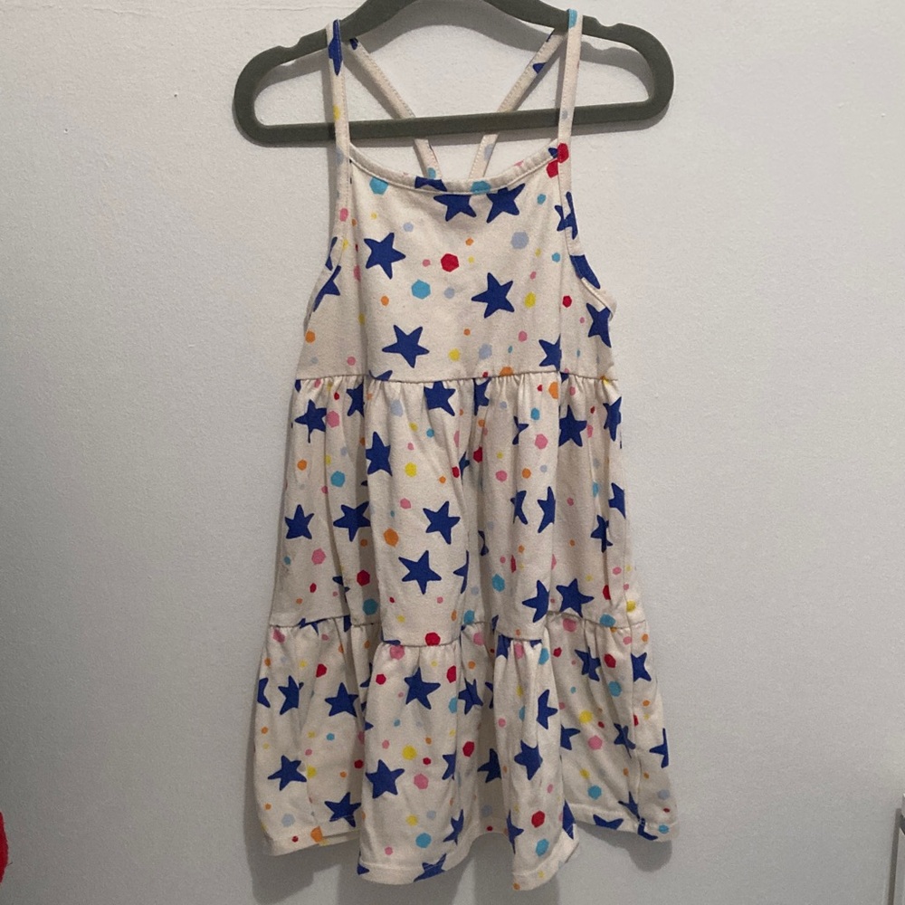 Cat & Jack 5T Starry Sleeveless Dress with Colorful Dots